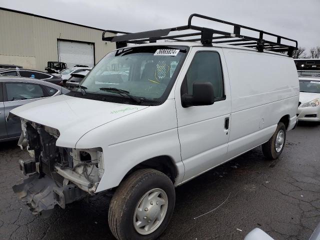 1FTNE14W09DA57395 - 2009 FORD ECONOLINE E150 VAN WHITE photo 1