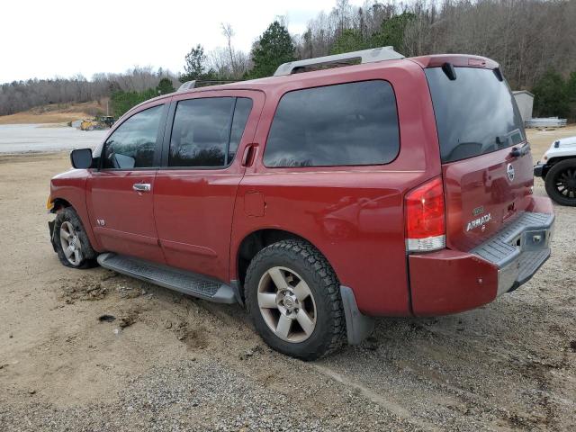 5N1BA08A97N704354 - 2007 NISSAN ARMADA SE RED photo 2