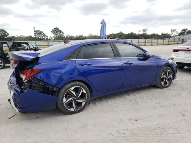 KMHLN4AG3NU341874 - 2022 HYUNDAI ELANTRA SEL BLUE photo 3