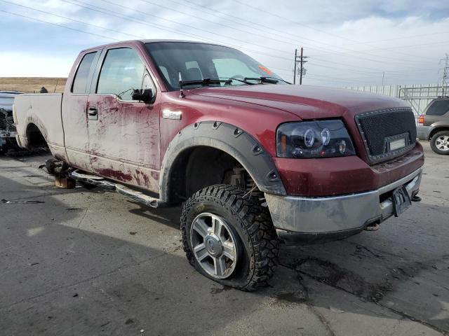 1FTPX14V76KC20657 - 2006 FORD F150 BURGUNDY photo 4