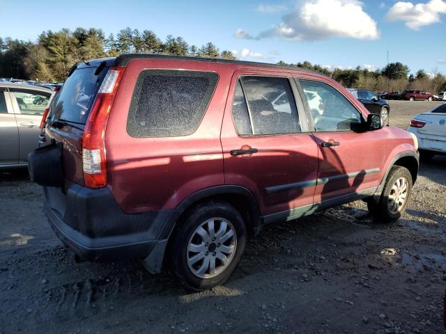 SHSRD78565U338329 - 2005 HONDA CR-V LX BURGUNDY photo 3