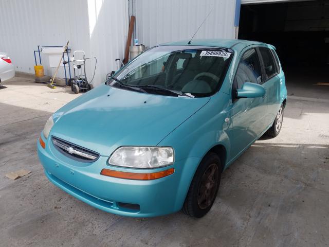 KL1TD62635B342714 - 2005 CHEVROLET AVEO BASE  photo 2