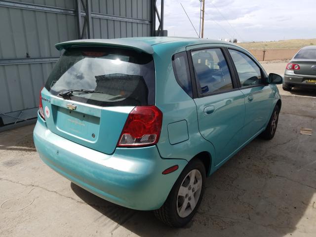 KL1TD62635B342714 - 2005 CHEVROLET AVEO BASE  photo 4