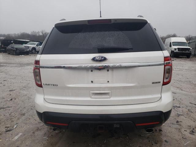 1FM5K8F85DGB18937 - 2013 FORD EXPLORER LIMITED WHITE photo 6