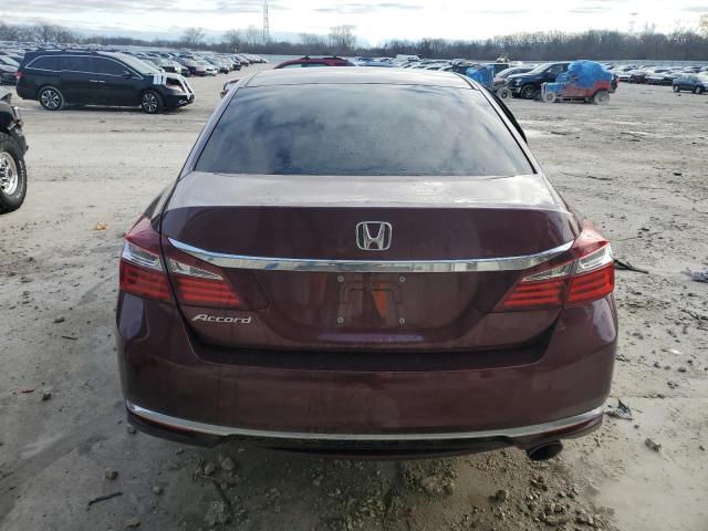 1HGCR2F36GA239073 - 2016 HONDA ACCORD LX MAROON photo 6