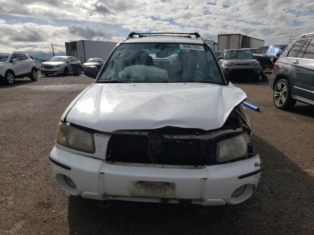 JF1SG65695G707817 - 2005 SUBARU FORESTER 2.5XS თეთრი ფოტო 5