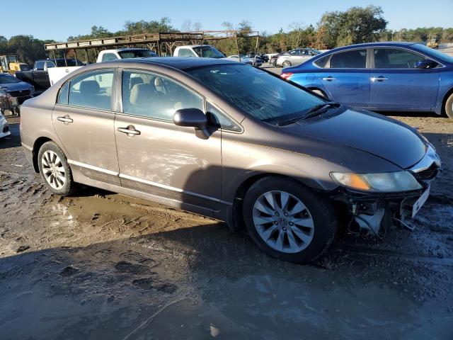 2HGFA1F83AH549779 - 2010 HONDA CIVIC EX BROWN photo 4