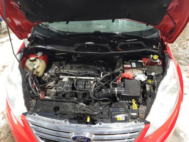 3FADP4CJXCM195119 - 2012 FORD FIESTA SEL RED photo 11
