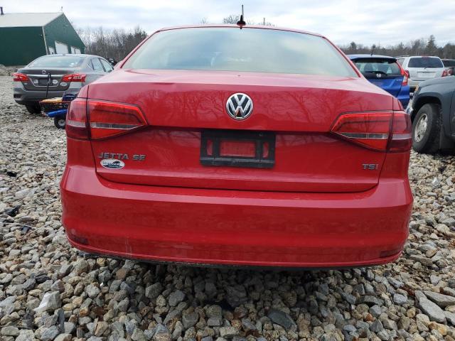 3VWB17AJ3FM419968 - 2015 VOLKSWAGEN JETTA SE RED photo 6