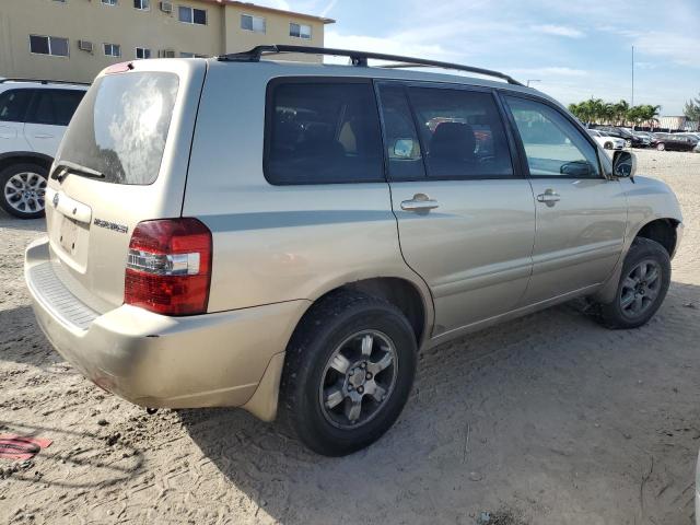 JTEGD21A740098709 - 2004 TOYOTA HIGHLANDER BEIGE photo 3