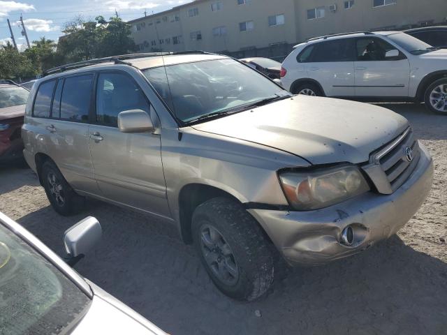 JTEGD21A740098709 - 2004 TOYOTA HIGHLANDER BEIGE photo 4