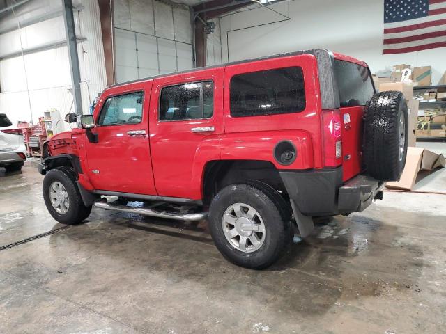 5GTEN13E788179177 - 2008 HUMMER H3 RED photo 2