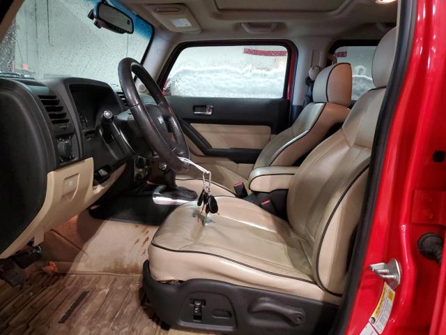 5GTEN13E788179177 - 2008 HUMMER H3 RED photo 7