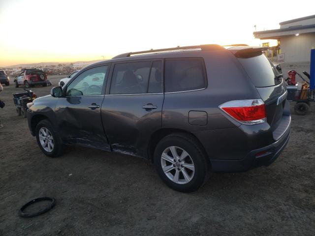 5TDZK3EH3DS094282 - 2013 TOYOTA HIGHLANDER BASE GRAY photo 2