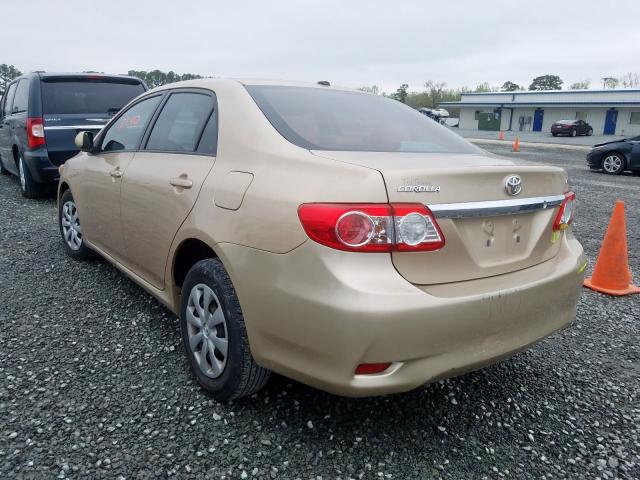 2T1BU4EE7BC543072 - 2011 TOYOTA COROLLA BASE  photo 3