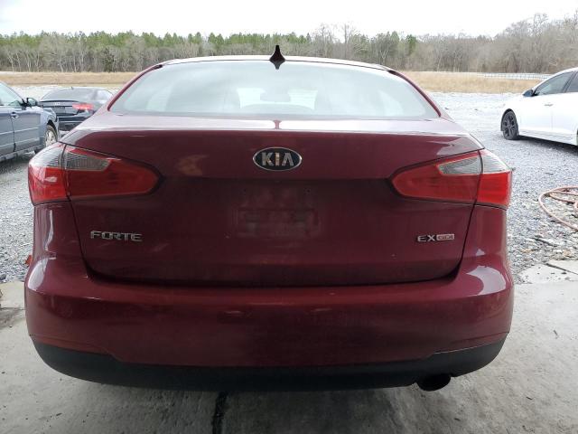 KNAFX4A82E5112971 - 2014 KIA FORTE EX RED photo 6