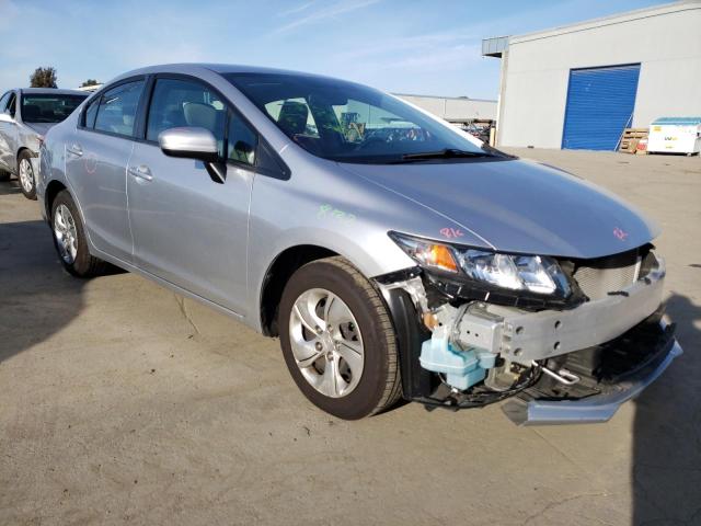 19XFB2F58EE220276 - 2014 HONDA CIVIC LX SILVER photo 4