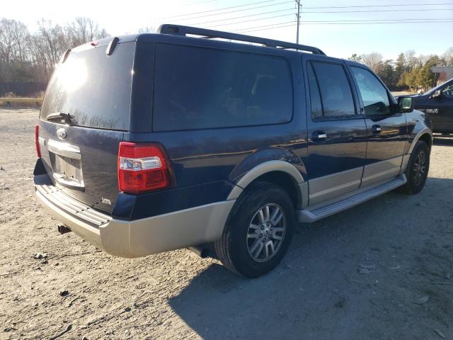 1FMJK1H56AEB61490 - 2010 FORD EXPEDITION EL EDDIE BAUER BLUE photo 3