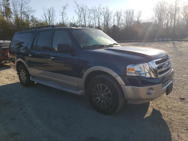 1FMJK1H56AEB61490 - 2010 FORD EXPEDITION EL EDDIE BAUER BLUE photo 4