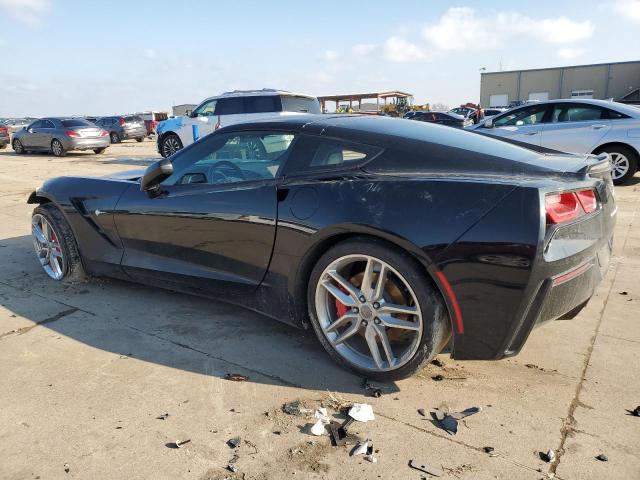 1G1YD2D72K5114753 - 2019 CHEVROLET CORVETTE STINGRAY 2LT BLACK photo 2