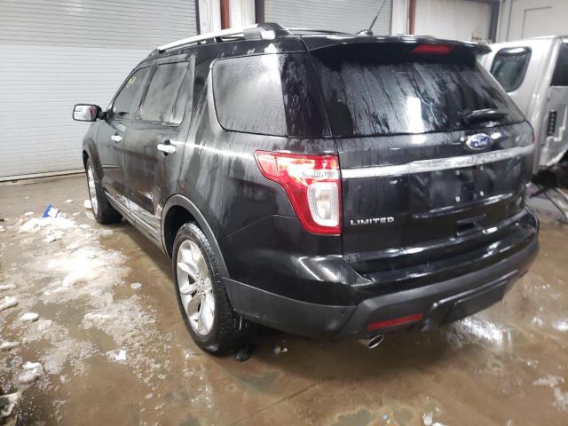 1FM5K8F8XDGC48714 - 2013 FORD EXPLORER LIMITED BLACK photo 2