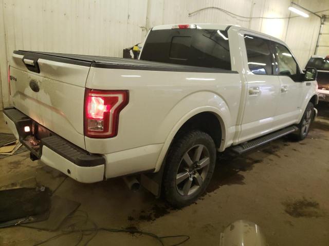 1FTEW1EG0GFD44984 - 2016 FORD F150 SUPERCREW WHITE photo 3