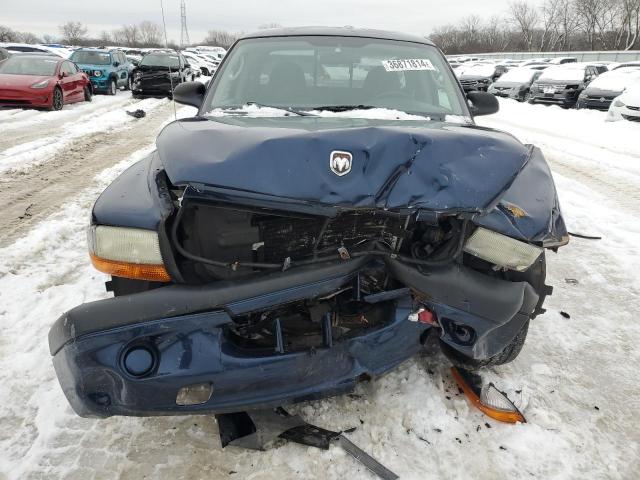 1B7GL32X92S640457 - 2002 DODGE DAKOTA SPORT BLUE photo 5