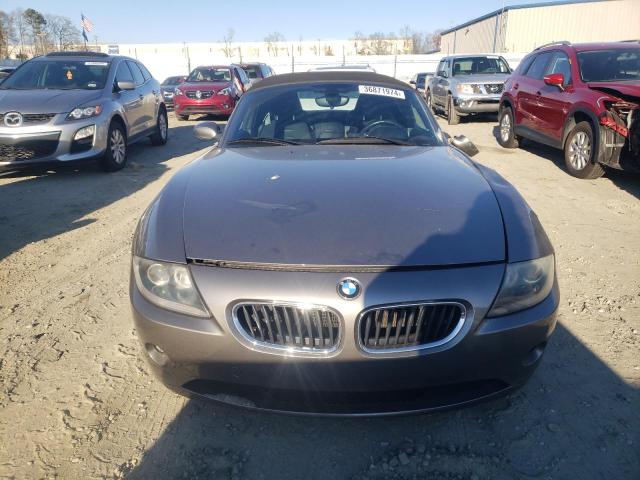 4USBT33505LR70259 - 2005 BMW Z4 2.5 GRAY photo 5