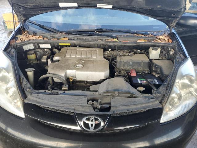 5TDZK23C08S146507 - 2008 TOYOTA SIENNA CE BLACK photo 12