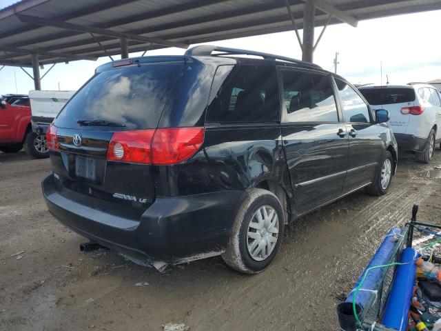 5TDZK23C08S146507 - 2008 TOYOTA SIENNA CE BLACK photo 3