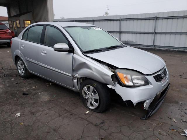 KNADH4A35B6937725 - 2011 KIA RIO BASE SILVER photo 4