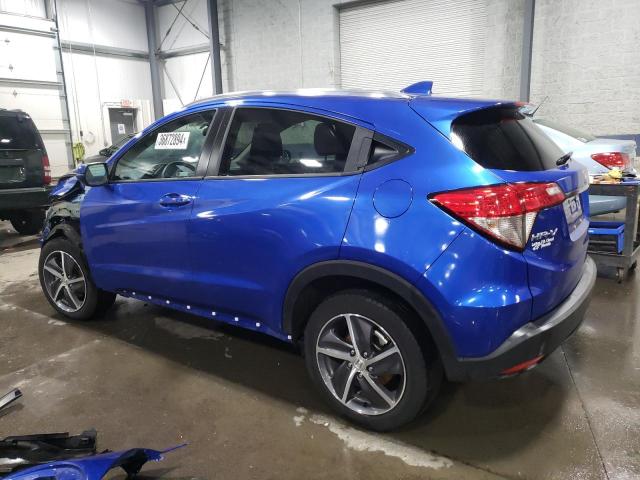 3CZRU6H57MM745856 - 2021 HONDA HR-V EX BLUE photo 2