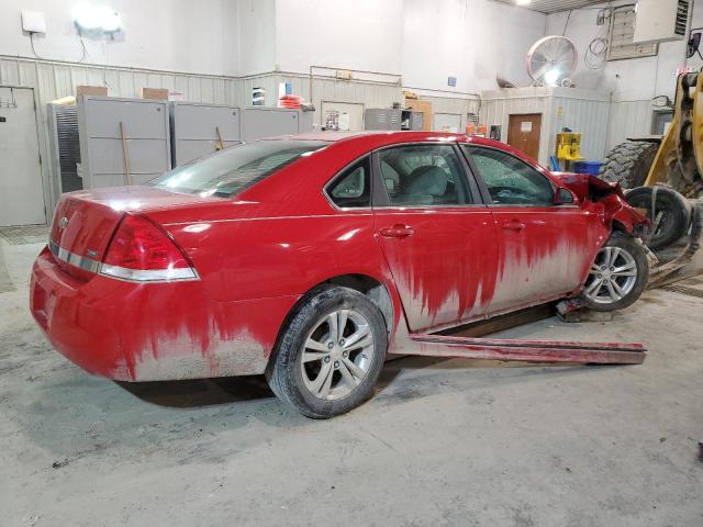 2G1WB5EK7A1108996 - 2010 CHEVROLET IMPALA LT RED photo 3