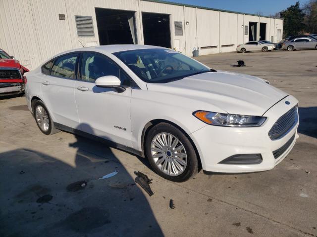 3FA6P0UU6ER274660 - 2014 FORD FUSION S HYBRID WHITE photo 4