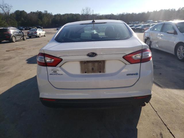 3FA6P0UU6ER274660 - 2014 FORD FUSION S HYBRID WHITE photo 6