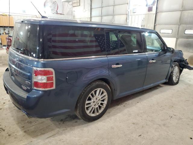 2FMHK6C88JBA03824 - 2018 FORD FLEX SEL BLUE photo 3