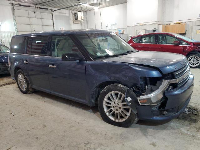 2FMHK6C88JBA03824 - 2018 FORD FLEX SEL BLUE photo 4