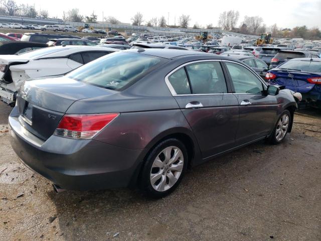 1HGCP3F80AA016347 - 2010 HONDA ACCORD EXL GRAY photo 3