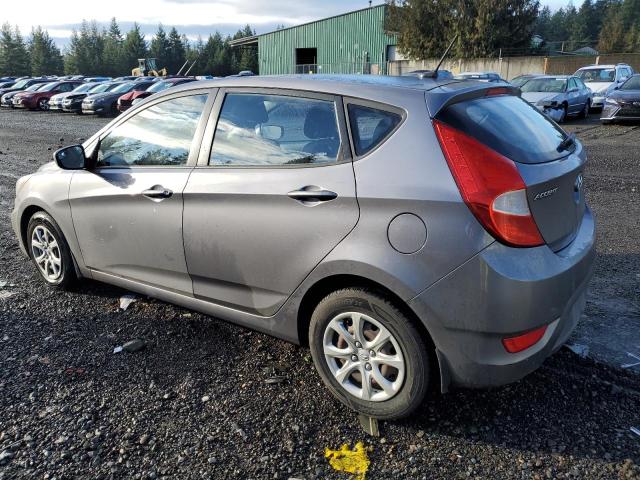 KMHCT5AEXEU157655 - 2014 HYUNDAI ACCENT GLS GRAY photo 2