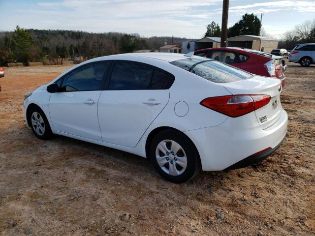 KNAFK4A60G5504184 - 2016 KIA FORTE LX WHITE photo 2