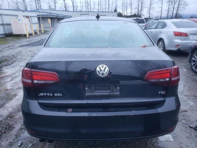 3VWL17AJ6GM228812 - 2016 VOLKSWAGEN JETTA SEL BLACK photo 6