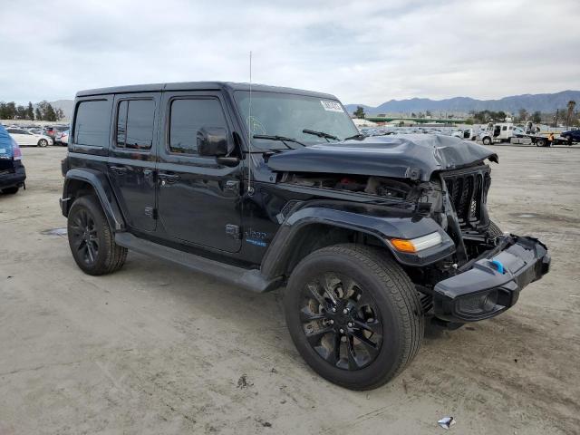 1C4JJXP68MW686134 - 2021 JEEP WRANGLER U SAHARA 4XE BLACK photo 4