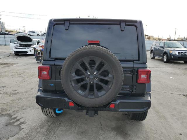 1C4JJXP68MW686134 - 2021 JEEP WRANGLER U SAHARA 4XE BLACK photo 6