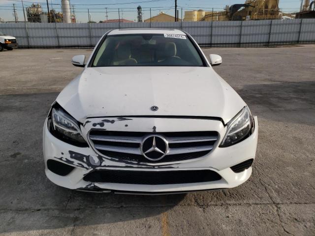 55SWF8DB9KU312856 - 2019 MERCEDES-BENZ C 300 WHITE photo 5