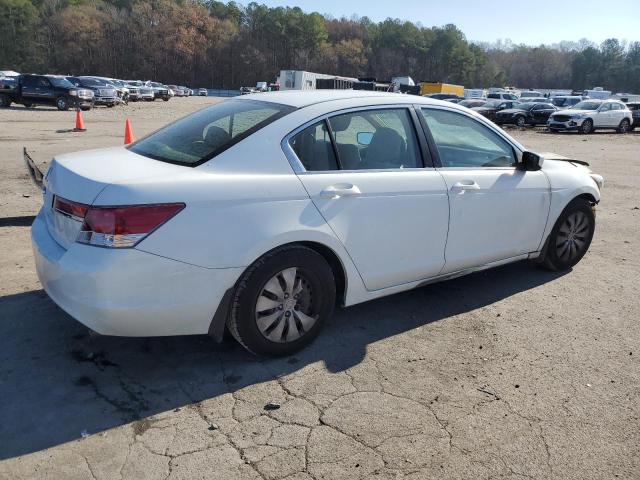 1HGCP2F30CA053495 - 2012 HONDA ACCORD LX WHITE photo 3