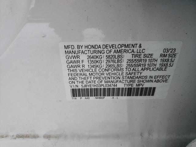 5J8YE1H33PL034744 - 2023 ACURA MDX WHITE photo 13