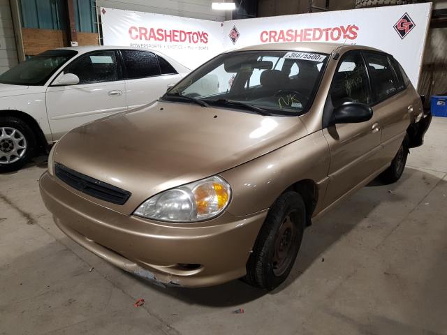 KNADC163126090403 - 2002 KIA RIO CINCO  photo 2