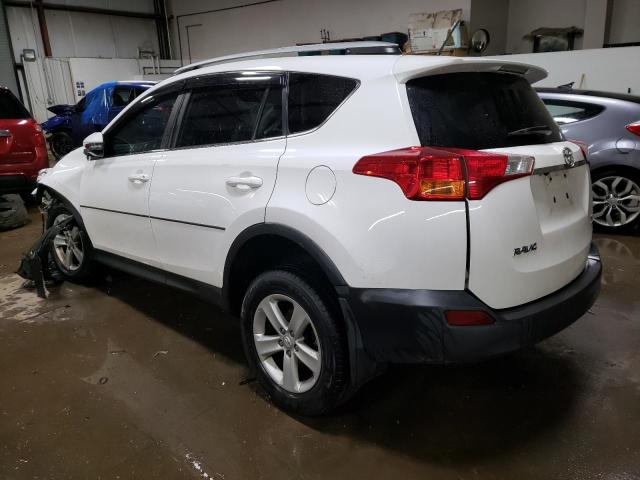 2T3RFREV2DW065643 - 2013 TOYOTA RAV4 XLE WHITE photo 2