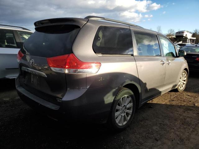 5TDDK3DC8CS031189 - 2012 TOYOTA SIENNA XLE GRAY photo 3