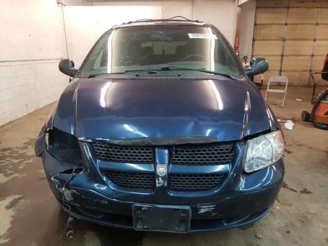 1B4GP34322B561076 - 2002 DODGE GRAND CARA EL BLUE photo 5